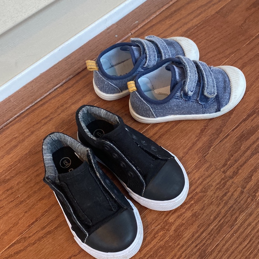 Two pairs Cat and Jack Sneakers